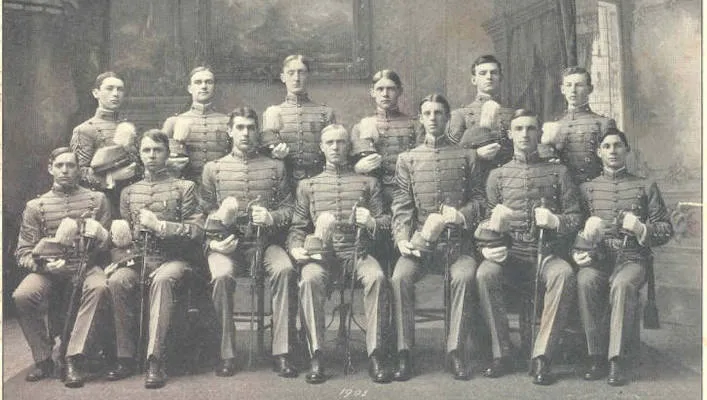 class of 1903 in dress uniforms 