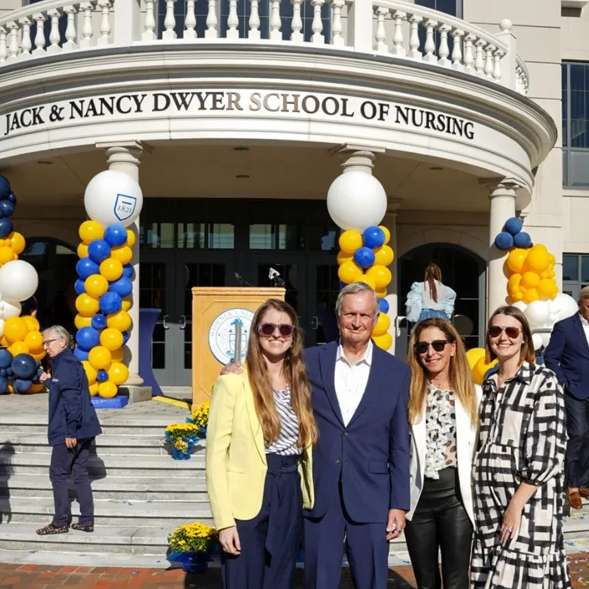 Jack and Nancy Dwyer with their daughters Emily and Kelsey.