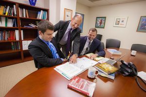 alumni mentoring a current student