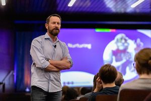 Duncan Wardle presents at Widener