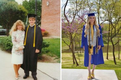 Smith Family graduations in 1991 and 2020