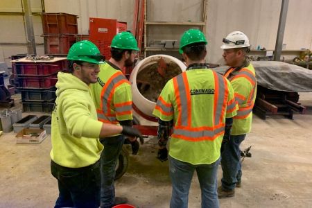 Engineering students at Conewago for senior project
