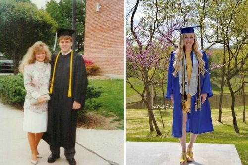 Smith Family graduations in 1991 and 2020