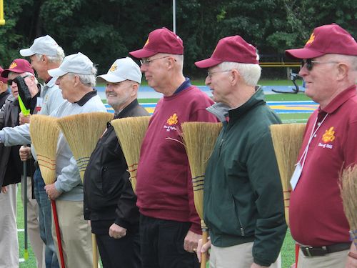 PMC alum perform broom drill