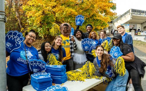 widener homecoming group celebrate